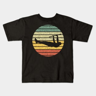 Vintage Calisthenics Silhouette Kids T-Shirt